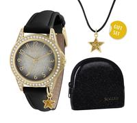 Tikkers Gift Set ATK1109 - Unisex - 32 mm - Analogue - Quartz - Mineral Glass Black 16 mm