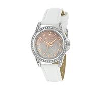 Tikkers Girls White PU Strap Ombre Shimmer Dial Watch TK0190