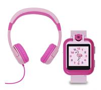 Tikkers Interactive Watch and Headphone Set TKS02-0001 - Girl - 36 mm - Digital - Quartz with charger Black 20 mm
