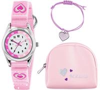Tikkers Kid's Pink Heart Purse, Necklace & Watch Set