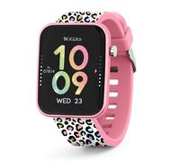 Tikkers Kids Series 13 Leopard Smart Watch with Fitness Tracker, Alarm Clock, Camera, GPS Connection, Heart Rate Monitor, Step Counter, Touch Screen, IP68, Silicone Strap