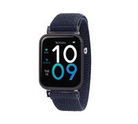 Tikkers Kids Series 13 Smart Watch with Fitness Tracker, Alarm Clock, Camera, GPS Connection, Heart Rate Monitor, Step Counter, Touch Screen, Navy Riptape Strap