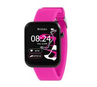 Tikkers Kids Series 13 Smart Watch with Fitness Tracker, Alarm Clock, Camera, GPS Connection, Heart Rate Monitor, Step Counter, Touch Screen, Pink Silicone Strap