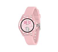 Tikkers Series 34 Kids Girls Pink Smart Watch with Fitness Tracker, Heart Rate Monitor, IP68 Waterproof, Step Counter, Music Player, Sleep Monitor, Alarm, for Android iOS