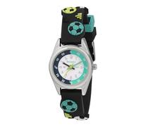 Tikkers Kids Time Teacher 3D Navy Football Silicone Strap Analogue Watch
