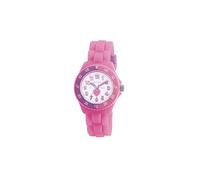 Tikkers Girls Pink Silicone Strap Time Teacher Watch TK0003