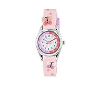 Tikkers Girl's Analog Quartz Watch with Silicone Strap TK0206