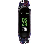 Tikkers Series 1 Printed Black Football Silicone Strap Activity tracker with co