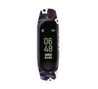 Tikkers Series 1 Printed Black Football Silicone Strap Activity tracker with col