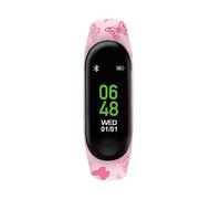 Tikkers Series 1 Printed Pink Butterflies Silicone Strap Activity Tracker Black