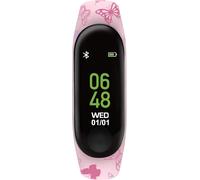 Tikkers Series 1 Printed Pink Butterfly Silicone Strap Kids Smart Watch