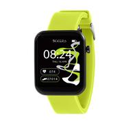 Tikkers Kids Series 13 Smart Watch with Fitness Tracker, Alarm Clock, Camera, GPS Connection, Heart Rate Monitor, Step Counter, Touch Screen, Lime Green Silicone Strap