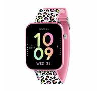 Tikkers Kids Series 13 Leopard Smart Watch with Fitness Tracker, Alarm Clock, Camera, GPS Connection, Heart Rate Monitor, Step Counter, Touch Screen, IP68, Silicone Strap