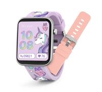 Tikkers Kids Series 13 Unicorn Smart Watch with Fitness Tracker, Alarm Clock, Camera, GPS Connection, Heart Rate Monitor, Step Counter, Touch Screen, IP68, Interchangeable Silicone Strap