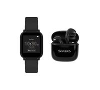 Tikkers Teen Series 10 Black smart Watch & Earbuds Set TKS10-0002-SETARG Black