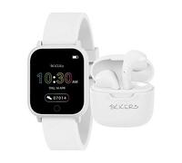 Tikkers Teen Kids Series 10 White Interactive Smart Watch and Earbuds Set TKS10-0007-SETARG