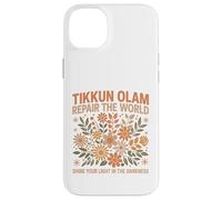 Tikkun Olam Hebrew Fix the World Shalom Case for iPhone 14 Plus