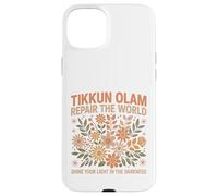 Tikkun Olam Hebrew Fix the World Shalom Case for iPhone 15 Plus