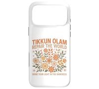 Tikkun Olam Hebrew Fix the World Shalom Case for iPhone 17 Pro Max