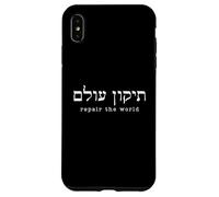 Tikkun Olam Hebrew Fix the World Shalom Jewish Case for iPhone XS Max