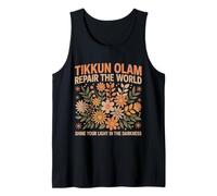 Tikkun Olam Hebrew Fix The World Shalom Tank Top