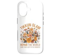 Tikkun Olam Jewish Hebrew Nature Shalom Case for iPhone 17