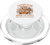 Tikkun Olam Jewish Hebrew Nature Shalom PopSockets PopGrip for MagSafe