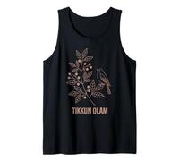 Tikkun Olam Jewish Hebrew Nature Shalom Tank Top