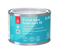 TIKKURILA Everal Aqua 40 - Semi-Gloss Paint For Wood & Metal - Fast Drying Acrylic Enamel - 0.5 Litres