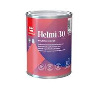 TIKKURILA Helmi 30 - High Performance Semi Matt Satin Paint For Furniture & Wood (Water-Based And Ultra Low VOC) - 1 Litre