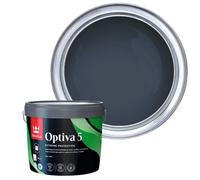Tikkurila Optiva 5 Matt Durable Emulsion - Scrubbable, Stain-Resistant - 3L Denim N429