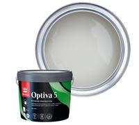Tikkurila Optiva 5 Matt Durable Emulsion - Scrubbable, Stain-Resistant - 3L Tuft H495