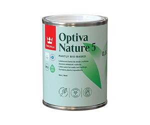 TIKKURILA Optiva Nature 5 - Bio Based & Zero Voc - Eco Friendly Durable Matt Paint For Walls & Ceilings - 1 Litre