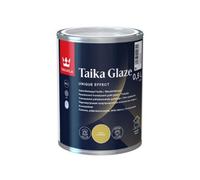 Tikkurila Taika Pearl Glaze - Special Effect, Semi-Transparent Gold Glaze - Shimmering, Pearlescent Finish - 1 Litre