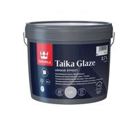 Tikkurila Taika Pearl Glaze - Special Effect, Semi-Transparent Silver Glaze - Shimmering, Pearlescent Finish - 3 Litres