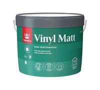 TIKKURILA Vinyl Matt - Washable Full Matt Emulsion Paint For Interior Walls & Ceilings - 10l Dark Colours