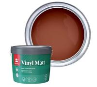 TIKKURILA Vinyl Matt - Washable Full Matt Emulsion Paint For Interior Walls & Ceilings - 3l Terracotta N405