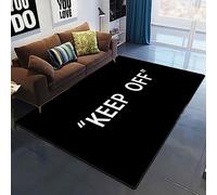 TIKLO Keep Off Pattern Decorative Square Rug Modern House Rug Living Room Floor Matte Bedroom Carpet Art Poster Mat Gift 40X60cm