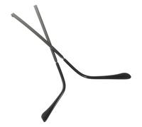 TIKODIDA 1 Pair Universal Metal Replacement Eyeglasses Arms Temples for Outer Thread Frame Repair in Gunmetal Color, Glasses Accessories for Spectacles Maintenance