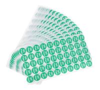 TIKODIDA 10 Sheets Quality Control Labels Inspection Stickers Round Light Green Paper Sturdy Adhesive Elegant Symbol Approved Items Optimize Inventory Processes for Apparel Warehouse