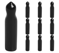 TIKODIDA 10pcs Black Rubber Wine Pourer Caps Dustproof Spout Covers for Liquor Bottles, Easy to Carry Pourer Dust Covers Suitable for Bars and Wineries