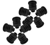 TIKODIDA 10Pcs Caster Insert Rods Plastic Sleeves for Changing Table and Storage Rack with Floor Protection and Anti-Slip Design