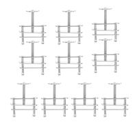 TIKODIDA 10pcs Compressor Hose Clamp Tubing Clamps Compact Design Adjustable Flow Control Silver Metal for Chemical Teaching and Experimental Equipment