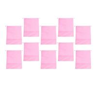 TIKODIDA 10pcs Drawstring Shoe Storage Bags for Sandals and Laundry Pink Non-Woven Fabric Shoe Organizing Pouches for Kitchen or Office Use