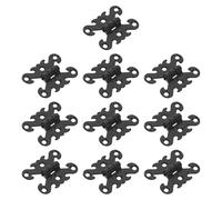 TIKODIDA 10pcs Vintage Zinc Alloy Decorative Hinges Small Hinge for Wooden Jewelry Box Classic Retro Style Easy to Install Versatile Installation for Jewelry Making and Creative Projects