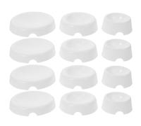 TIKODIDA 12Pcs Plastic Fondant Flower Drying Tray with Bottom Center Opening for Wire Adjustment, for Festive Events and Sugarcraft Flower Making