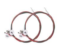 TIKODIDA 2 Sets Colored Steel Acoustic Guitar Strings Replacement Kit Folk Style Sturdy Easy Replacement Assorted Color for Live Performances