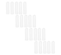 TIKODIDA 20pcs Refillable Empty Aromatherapy Tubes with Sticks, White Plastic Portable Stick for Sinus Relief and Essential Oil Therapy