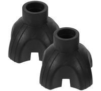 TIKODIDA 2pcs 4 Prong Cane Tips Walking Stick Replacement TPR Non-Slip Foot Pads for Elderly Indoor and Outdoor Floors Stability and Extended Service Life