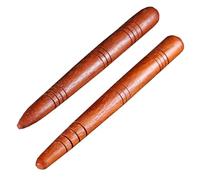 TIKODIDA 2pcs Acupoint Massage Stick Trigger Point Massager Wooden Round Acupressure Massage Tool Comfortable Grip No to Human Body Shape Considerate Design for Relaxation While Watching Tv